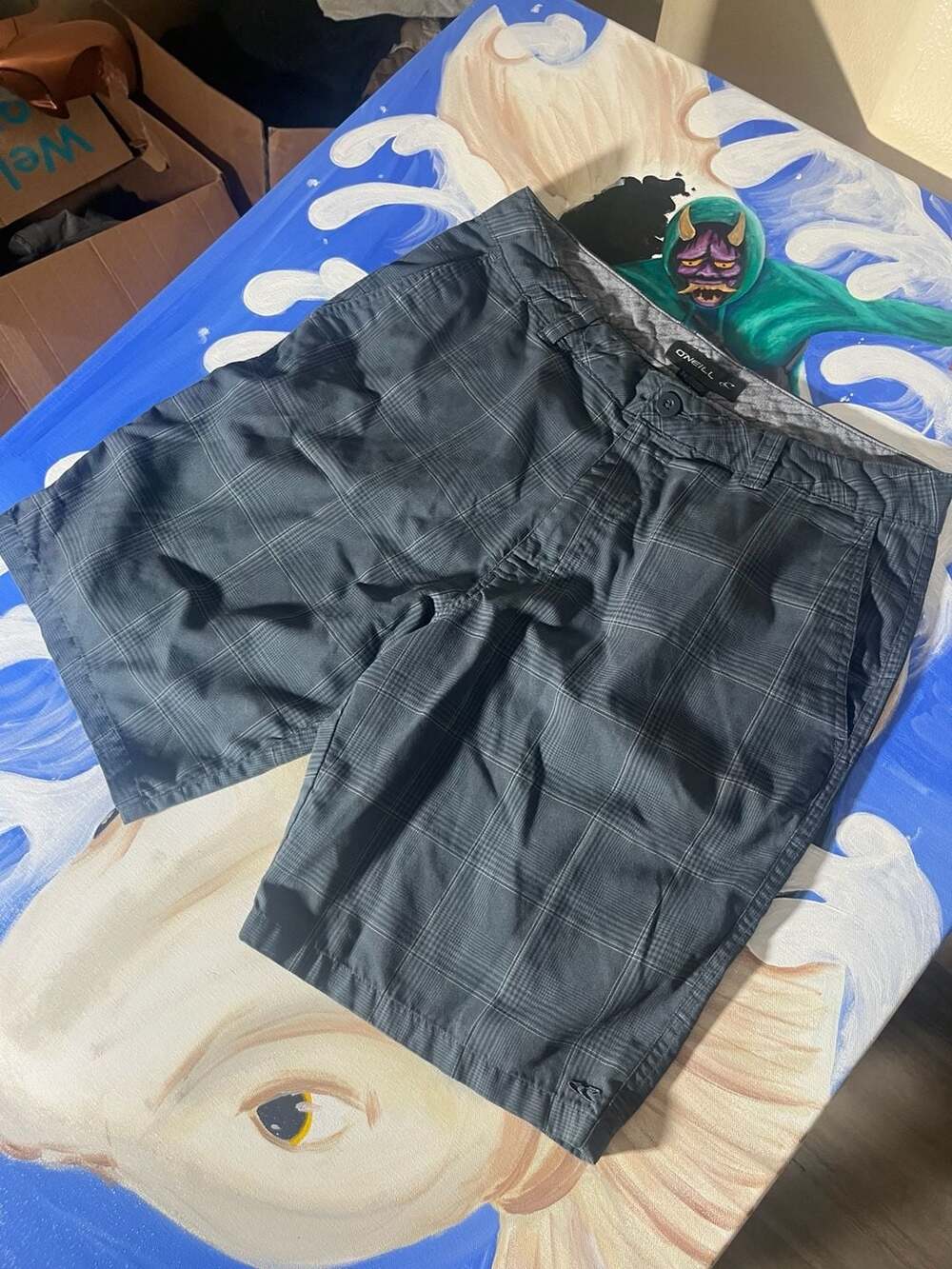 O'Neill Men's Plaid Hybrid Shorts Size 34